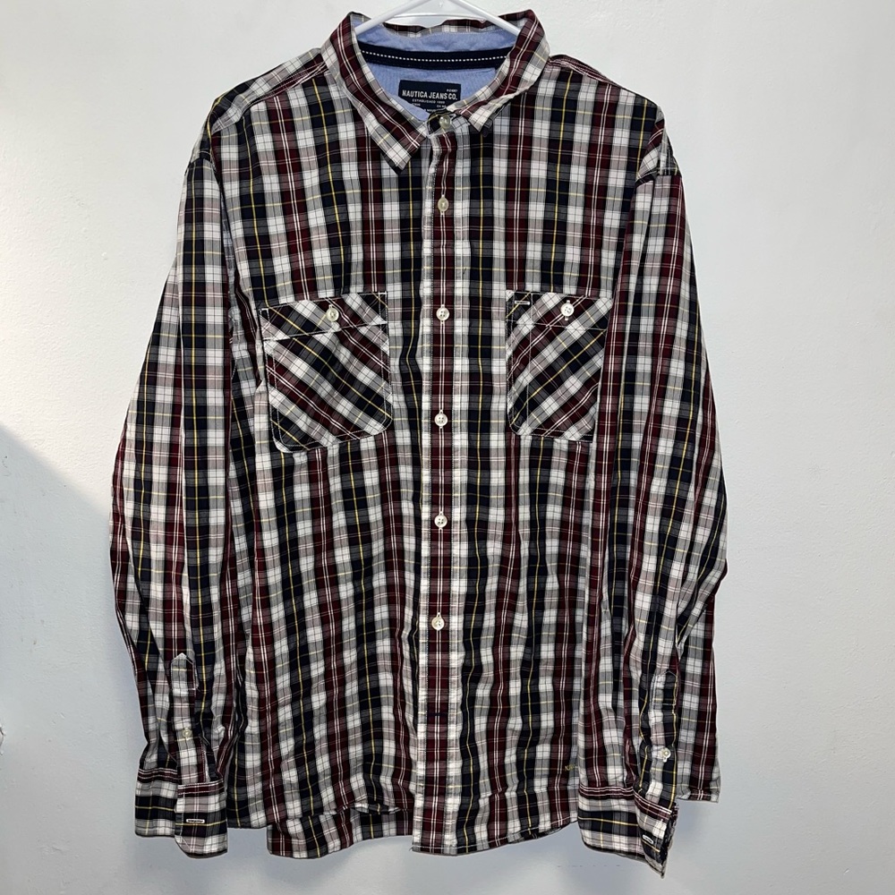 Nautica Jeans Co. Long Sleeve Button-Down Shirt